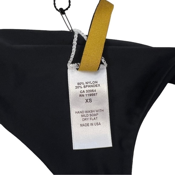 RACHEL PALLY Black Cheeky Skimpy Zanzibar Bikini Bottom Size XS - Picture 8 of 8